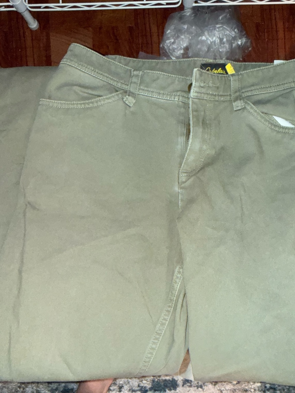 Cabela's Olive Green Cargo Work Pants
